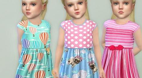 模拟人生4MOD Toddler Dresses Collection P85 儿童连衣裙