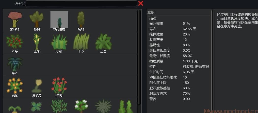 [Mod汉化][种植]Genetically Engineered Plants-基因工程植物