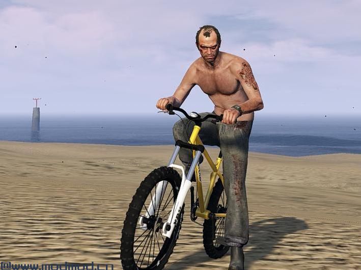 侠盗猎车手5「GTA5」Mod: 改装游戏的自行车动画修复