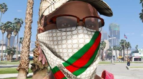 侠盗猎车手5「GTA5」Mod: 设计师Bandanas（BAPE，Gucci，LV，Chanel）