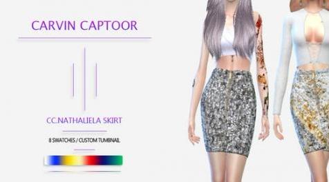 模拟人生4MOD CC.Nathaliela skirt 裙子