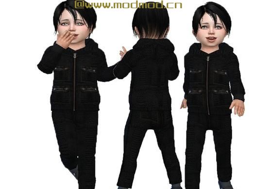 T55 Leather set for toddler boys 男孩服装