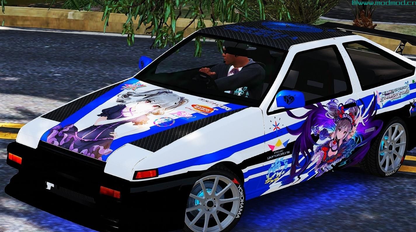 1985丰田短跑运动员Trueno GT Apex（AE86）Itasha Livery