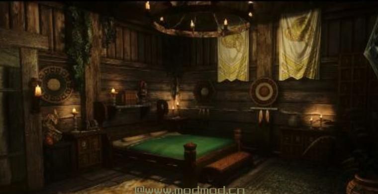 上古卷轴5：天际MOD 上古卷轴5天际溪边雅居小屋MOD