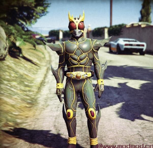 侠盗猎车手5「GTA5」Mod: 假面骑士Kuuga（终极）[附加]