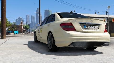 侠盗猎车手5「GTA5」Mod: 德国出租车 - 梅赛德斯奔驰C63 AMG