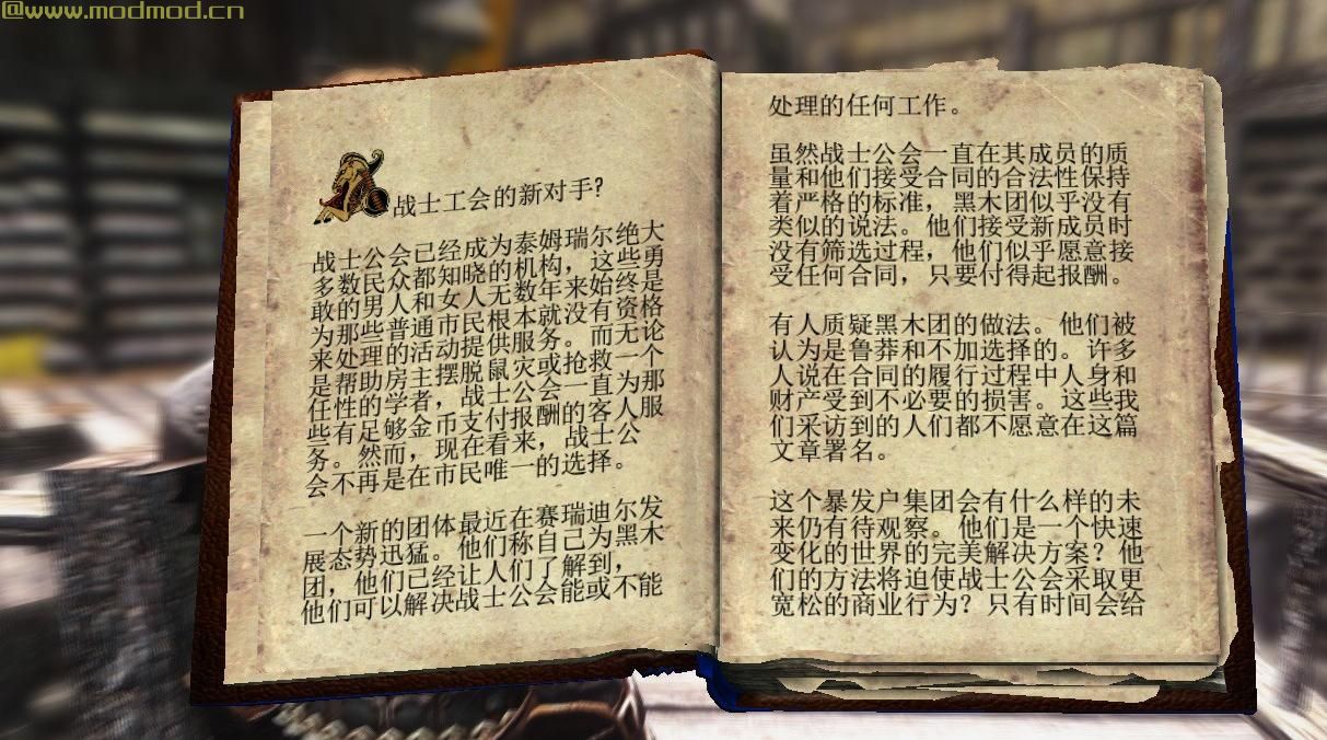上古卷轴5：天际MOD 上古卷轴5：天际黑马邮报真实性MOD