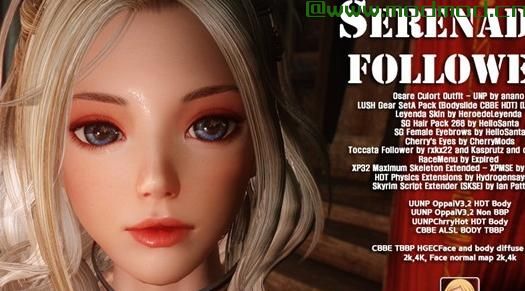 上古卷轴5：天际MOD 上古卷轴5 韩系大眼萝莉小夜随从MOD