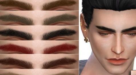 模拟人生4MOD S-Club WM ts4 Eyebrows 201906 眉毛