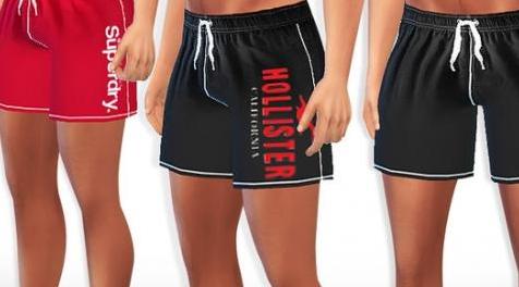 模拟人生4MOD Male Sims Athletic and Swim Shorts 短裤