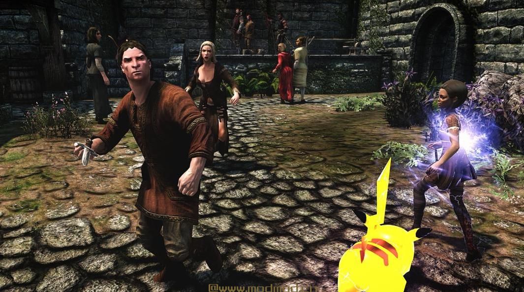 上古卷轴5：重置版MOD Pikachu 配音演员同伴 SE