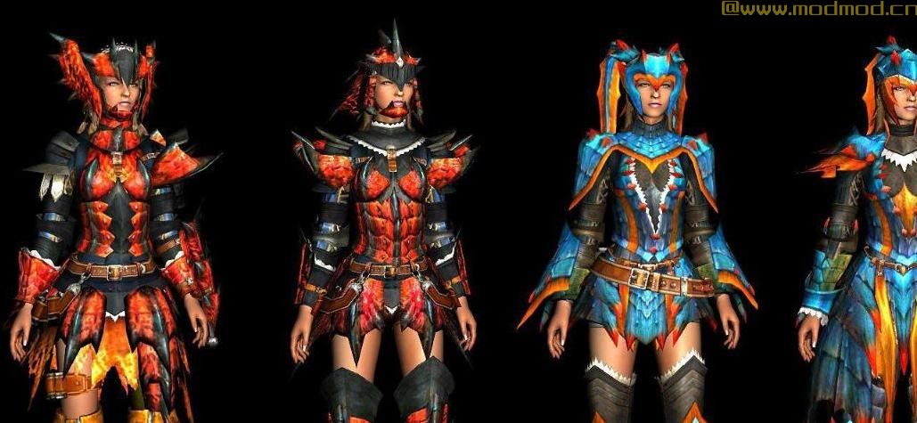 上古卷轴5：天际MOD 上古卷轴5：天际(The Elder Scrolls V：Skyrim)怪物猎人阿尔巴护甲MOD