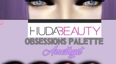 模拟人生4MOD HudaBeauty Obsessions Palette _ Amethyst 眼影