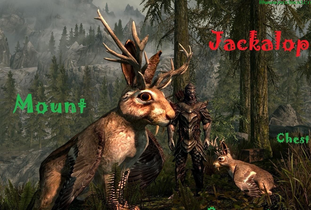 上古卷轴5：重置版MOD Jackalopes Mount和同伴SE