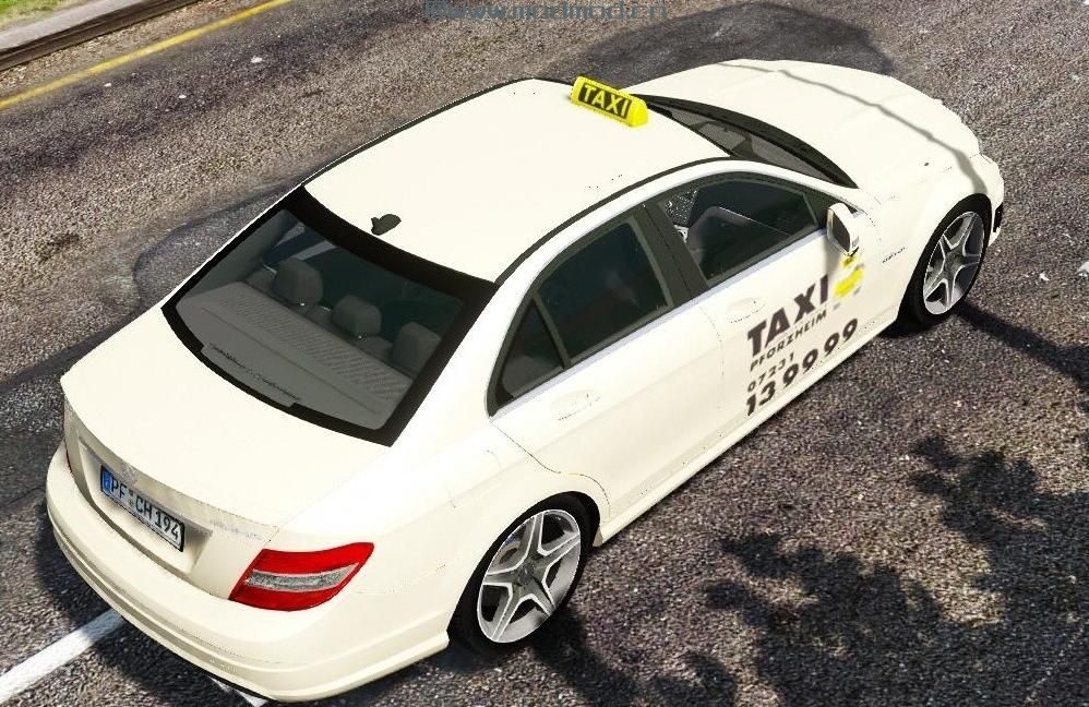 侠盗猎车手5「GTA5」Mod: 德国出租车 - 梅赛德斯奔驰C63 AMG