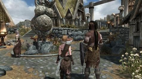 上古卷轴5：重置版MOD Whiterun女神雕像