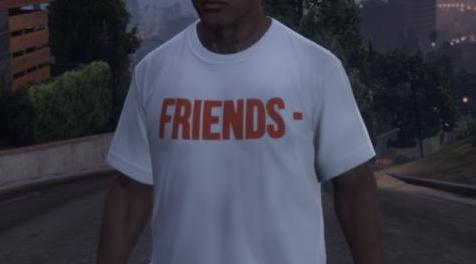 侠盗猎车手5「GTA5」Mod: VLONE FRIENDS- T恤