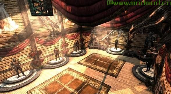 上古卷轴5：天际MOD 【搬运】好房子一套就够!The Asteria 1.1 新住宅:空中别墅,会飞的五星级奢华飞艇住宅.你永久的梦幻居所