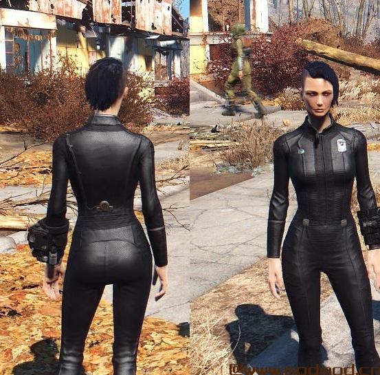 辐射4MOD 黑色Vaultsuit