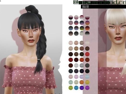 模拟人生4MOD Elara Hair 发型