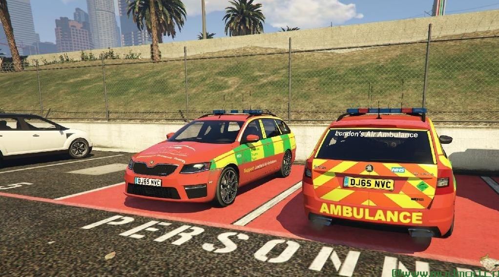侠盗猎车手5「GTA5」Mod: 空中救护车2014ŠkodaOctaviaVRS Estate