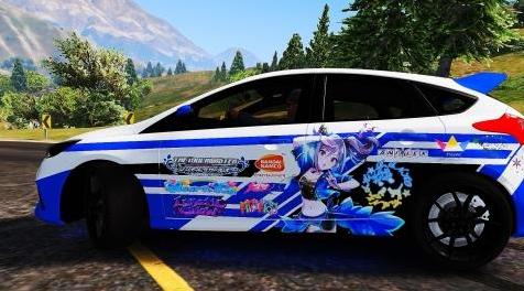 侠盗猎车手5「GTA5」Mod: 福特福克斯RS 2017 Itasha Livery