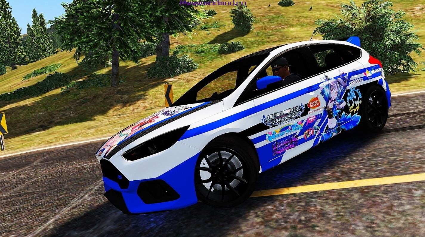 侠盗猎车手5「GTA5」Mod: 福特福克斯RS 2017 Itasha Livery