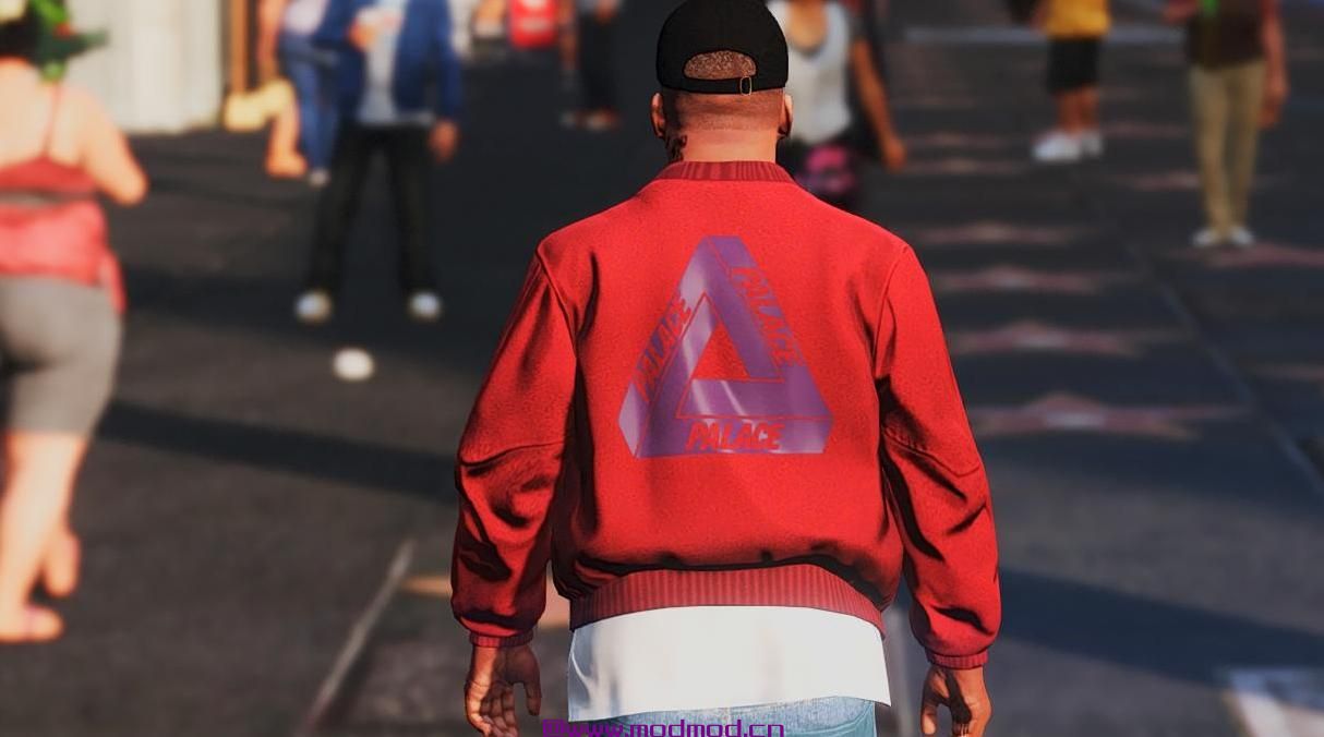 侠盗猎车手5「GTA5」Mod: Palace™飞行员夹克 - 红色