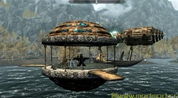 上古卷轴5：天际MOD 天空船屋V1.0--矮人高科技建筑房屋