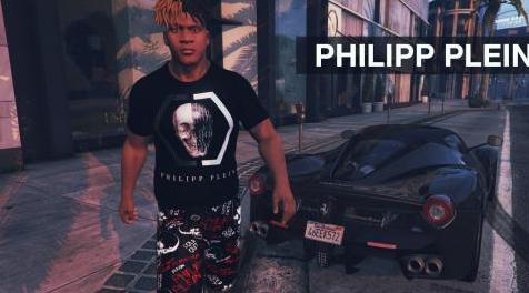 侠盗猎车手5「GTA5」Mod: Philipp Plein T恤和短裤