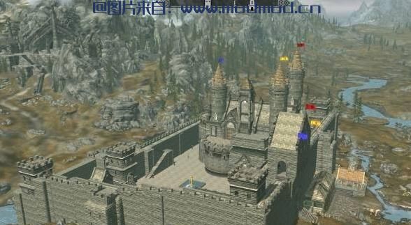 上古卷轴5：天际MOD  溪畔城堡-V1.05.2--超大的城堡--城堡内外都很大--全女NPC卫兵