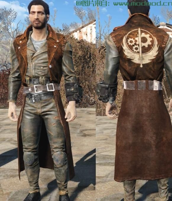 辐射4MOD Bad-Ass Vault Dweller Long Coat