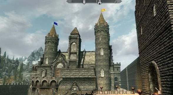 上古卷轴5：天际MOD  溪畔城堡-V1.05.2--超大的城堡--城堡内外都很大--全女NPC卫兵