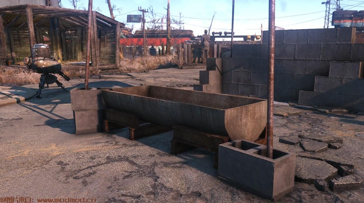 辐射4MOD Real Troughs  - 新型婆罗门送料器（独立式）