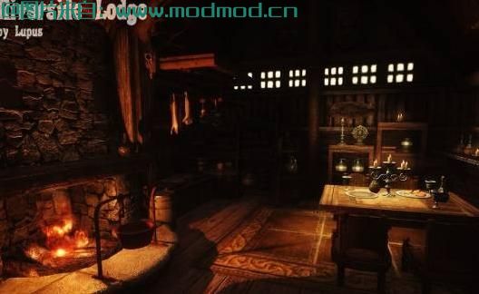 上古卷轴5：天际MOD  河畔双子小屋-V1.5.1--河木镇瀑布旁的小屋