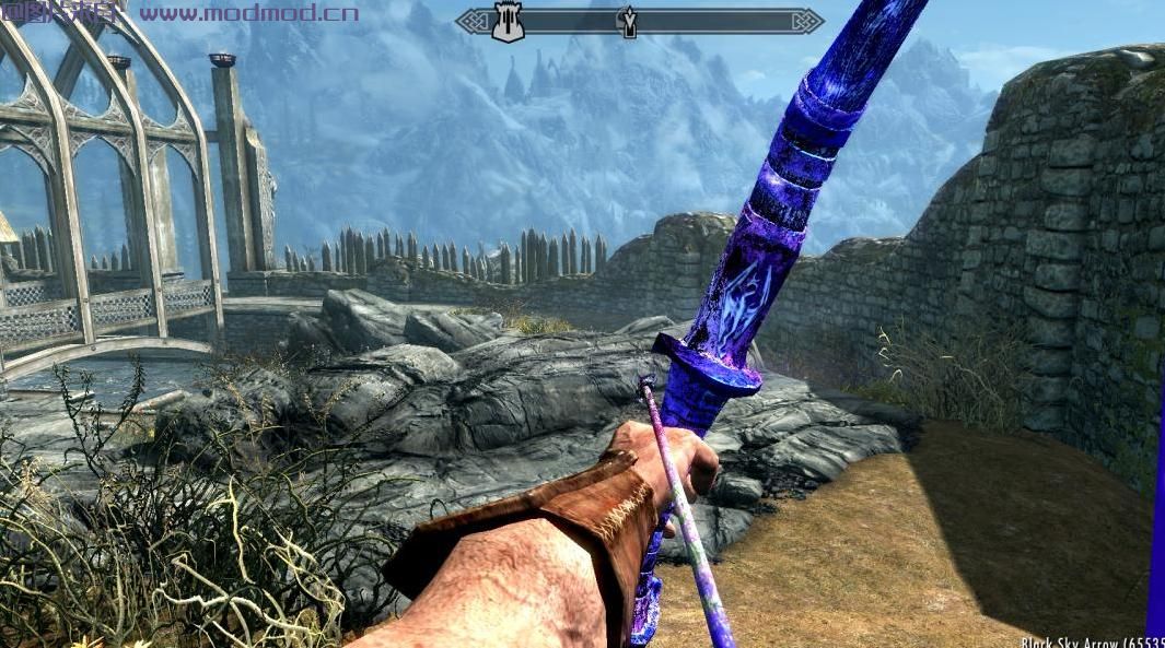 上古卷轴5：重置版MOD 2K高清黑色天空弓和爆炸元素的箭头