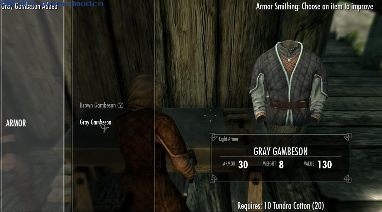 上古卷轴5：重置版MOD Krow的盔甲系列 -  Gambesons