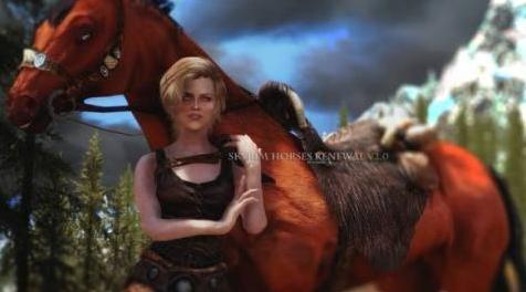 上古卷轴5：天际MOD Skyrim Horses Renewal by Fuse00   騎馬閒置動畫
