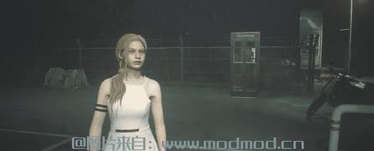 生化危机2：重制版MOD 克莱尔和艾达王金发女郎与白色连衣裙与许多头发模型