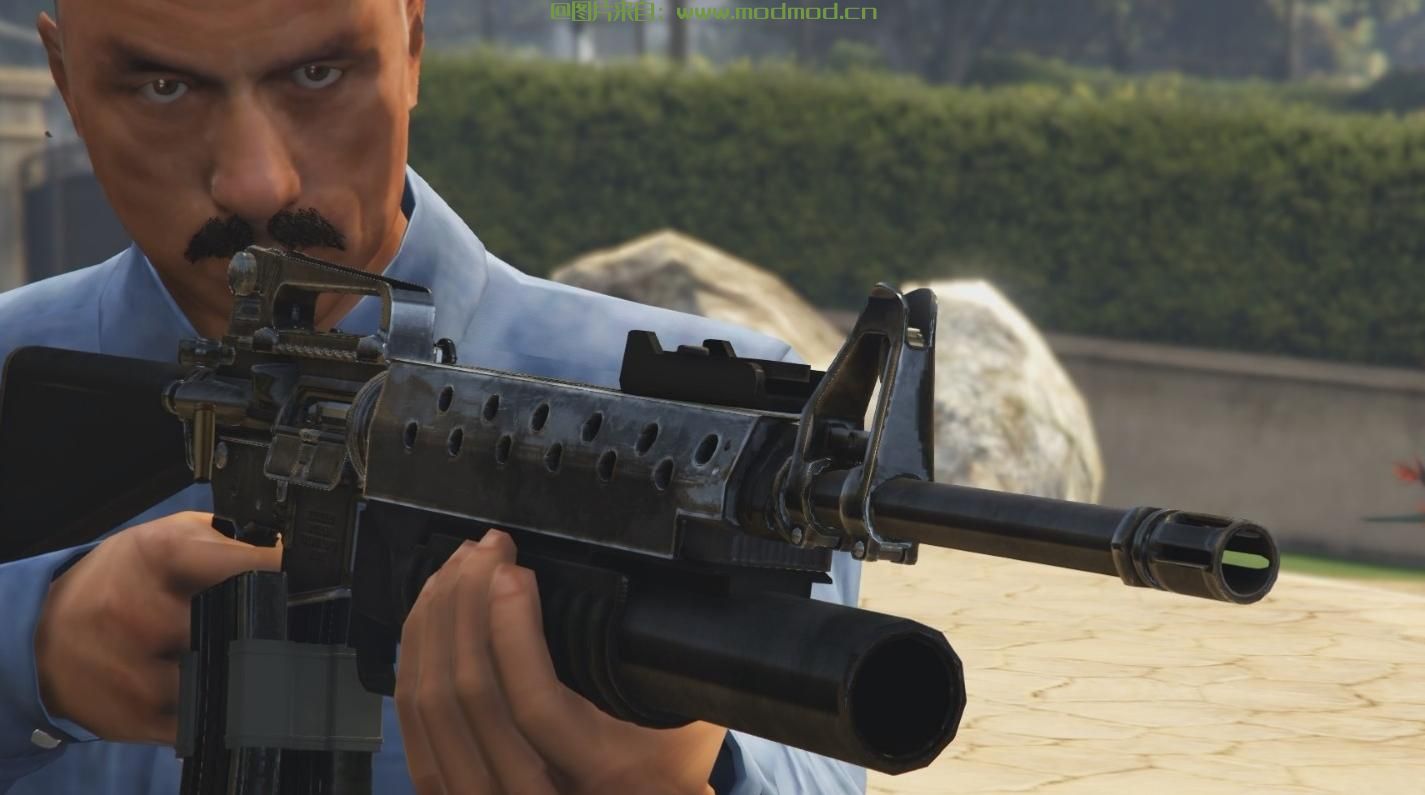 侠盗猎车手5「GTA5」Mod: M 16步枪 + M 03榴弹发射器