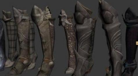 上古卷轴5：天际MOD TERA Boots n Greaves-HDT