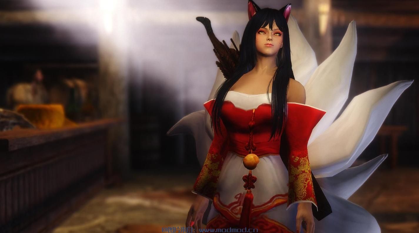 上古卷轴5：天际MOD ★妹风★【独立随从】【卖萌狐娘】【中单弱姬】九尾阿狸降临天际啦