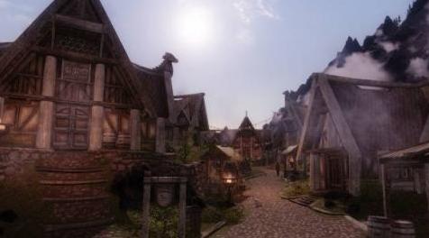 上古卷轴5：天际MOD 晨光之城系列－－Dawn of Whiterun 雪漫的晨光 v1.4：回復雪漫城貿易之都的面貌，修改細緻！