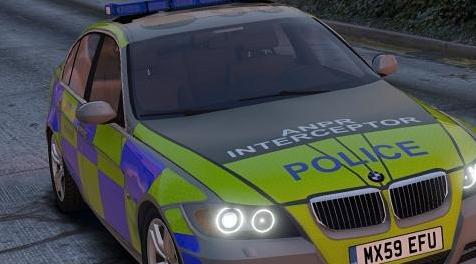 侠盗猎车手5「GTA5」Mod: 适用于BMW 330D的ANPR Interceptor皮肤