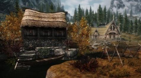 上古卷轴5：天际MOD Cobby Lodge克比小屋－－蜜之酿酒庄对面的河边小木屋！非常温馨〜很适合初心者哦！