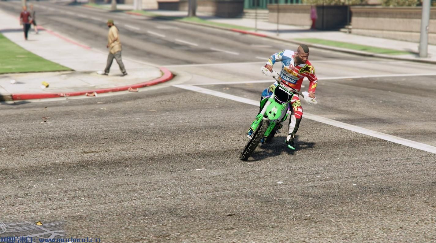 侠盗猎车手5「GTA5」Mod: 2015年Alpinestars Justin Barcia美国MXON Race-wear为富兰克林