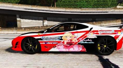 侠盗猎车手5「GTA5」Mod: 法拉利F430 Scuderia Itasha Livery