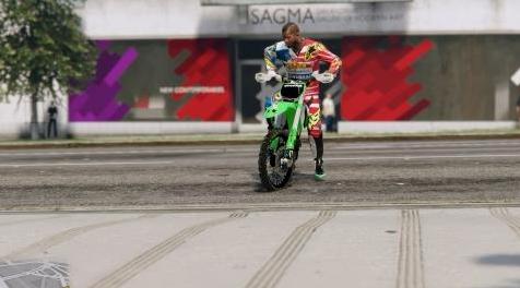 侠盗猎车手5「GTA5」Mod: 2015年Alpinestars Justin Barcia美国MXON Race-wear为富兰克林