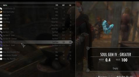 上古卷轴5：重置版MOD 使用玻璃材料的Craftable灵魂宝石