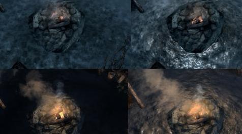 上古卷轴5：重置版MOD 沉浸式篝火修复（简单的灯光编辑）